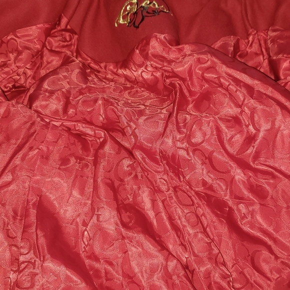 Preppy Retro Hipster Red Wool Small Baddie Holiday Midi Pea Coat - Picture 9 of 11